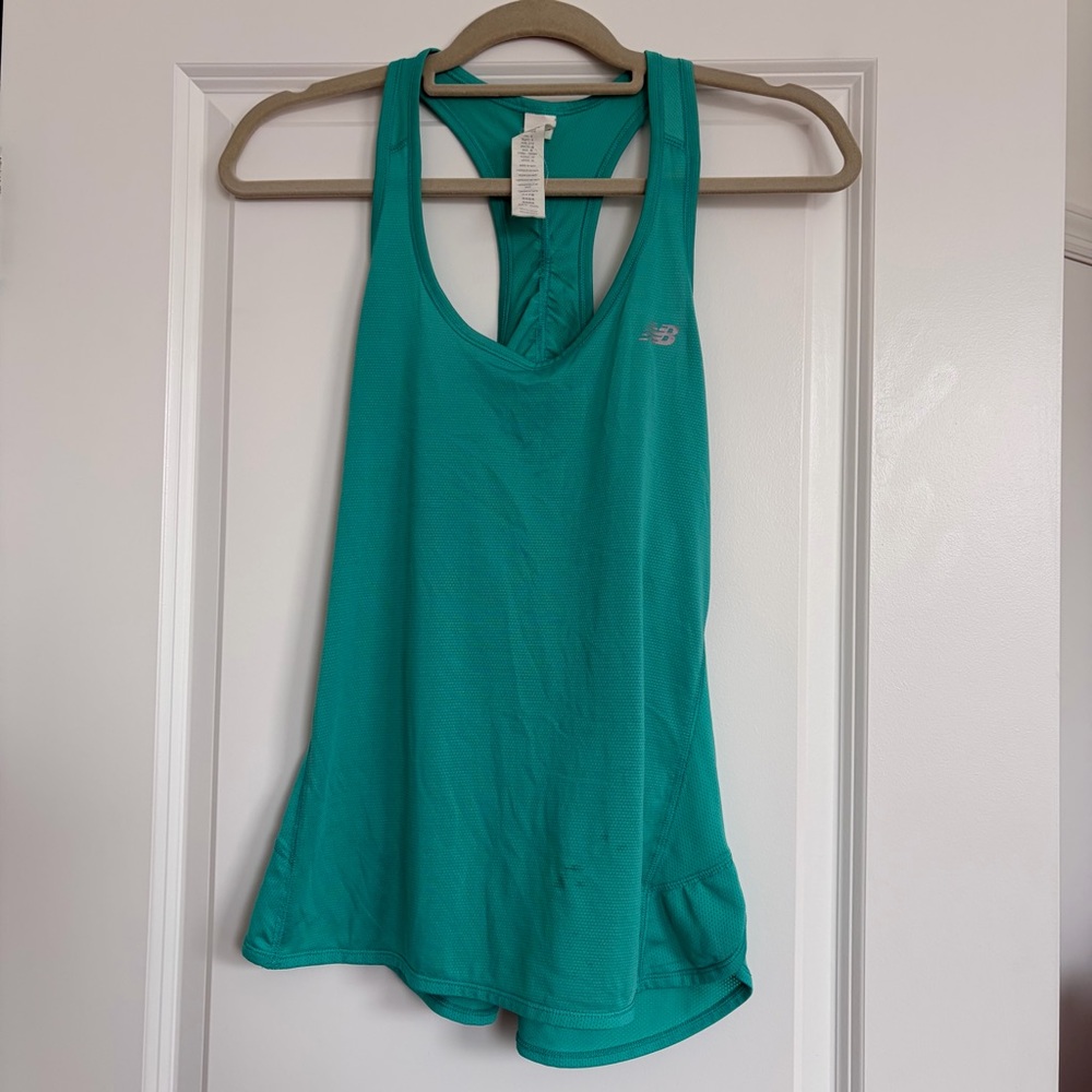 New Balance Teal Racerback Athletic Tank